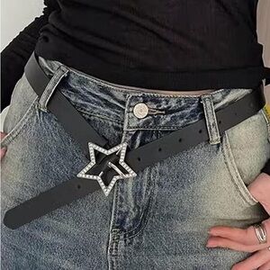 Rhinestone Star Belt